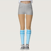 Funny Leggings Sport mit Imitaten Socken und Short (Vorderseite)