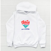 Funny'' LEHRE MIT HERZ und KAFFEE'' Blau/Rot Hoodie