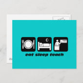 Funny Lehrer Postkarte (Vorne/Hinten)