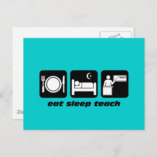 Funny Lehrer Postkarte (Vorne/Hinten)