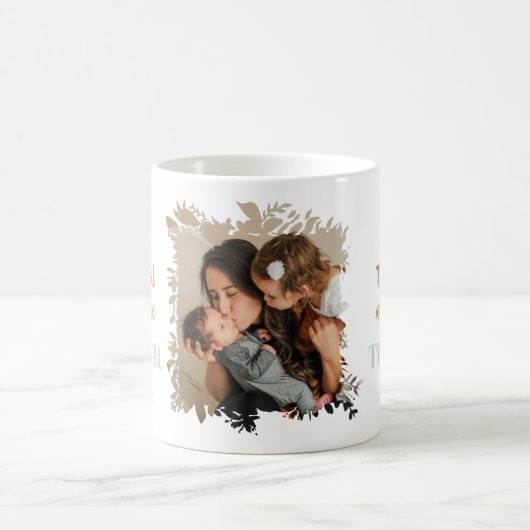 Funny Lehrer zitiert Blumengold Foto Kaffeetasse (Mittel)