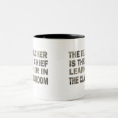 Funny Lehrer zitiert Zweifarbige Tasse (Mittel)