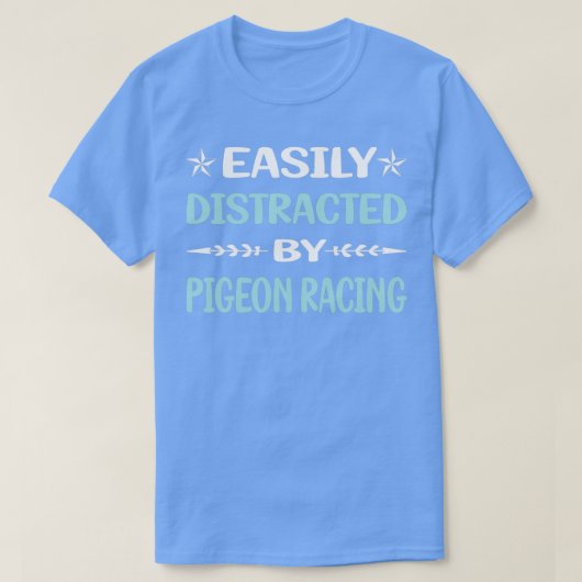 Funny Leicht abgelenktes Pigeon Racing 2 T-Shirt (Design vorne)
