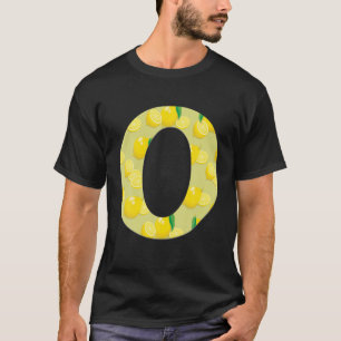 Funny Lemon Initial Monogram Letter O Girls T-Shirt