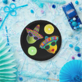 Funny Lemon Lime Party Fiesta Pappteller (Party)