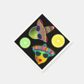 Funny Lemon Lime Party Serviette (Ecke)
