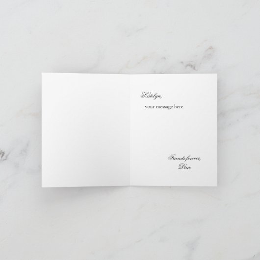 Funny Lemon Martini wird meine Bridesmaid Card sei Einladung (Innenseite)