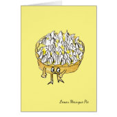 Funny Lemon Meringue Pie Quirky Niedlicher Cartoon (Vorne)