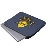 Funny Lemon Shinobi Ninja Nunchucks Illustration Laptopschutzhülle (Vorne Knopf)