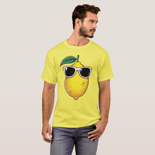 Funny Lemon Sunglasses T-Shirt (Vorne ganz)