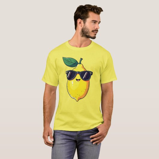 Funny Lemon Sunglasses T-Shirt (Vorne ganz)