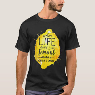 Funny Lemons erhalten Tonic Lover Trinkgeld Gesche T-Shirt
