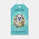 Funny lemur tropisches Thema individuelle Name Geschenkanhänger (Vorderseite)