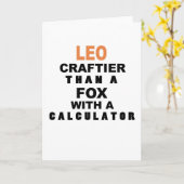 Funny Leo Birthday Card Karte (Gelbe Blume)