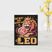 Funny Leo Birthday Quote Astrology Horoscope Gift  Karte (Gelbe Blume)