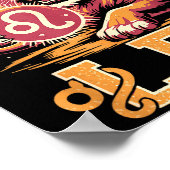 Funny Leo Birthday Quote Astrology Horoscope Gift  Poster (Ecke)