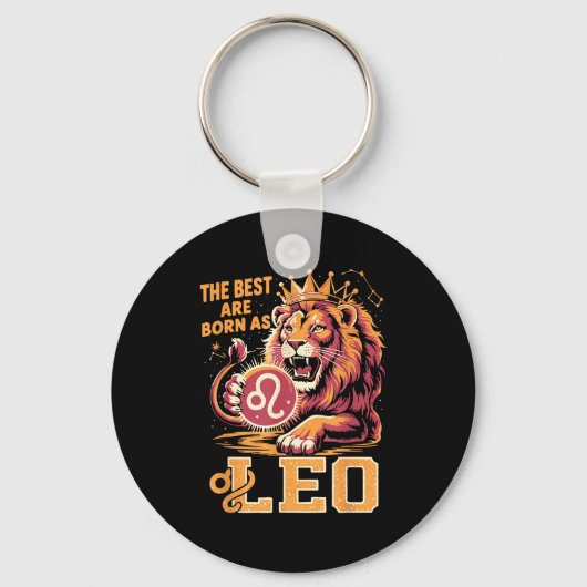 Funny Leo Birthday Quote Astrology Horoscope Gift Schlüsselanhänger (Vorderseite)