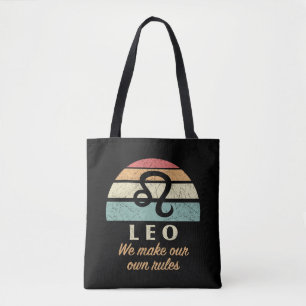 Funny Leo Zodiac Rules Tasche