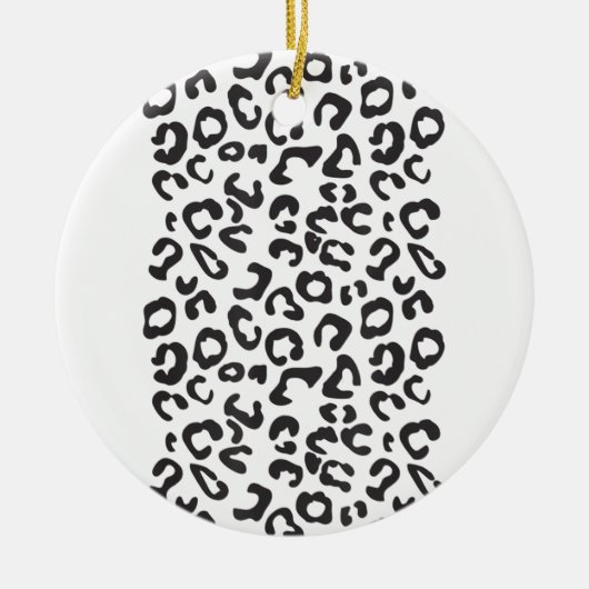 Funny Leopard Animal Keramik Ornament (Vorne)