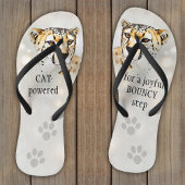 Funny Leopard Big Cat Flip Flops Badesandalen