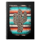 Funny Leopard Cactus Serape Cactus print Türkis Notizblock (Vorderseite)