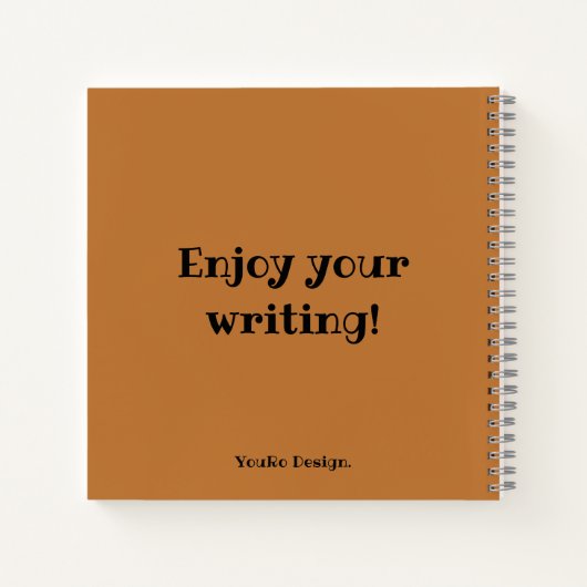 Funny Leopard Diary Notizblock (Rückseite)