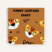 Funny Leopard Diary Notizblock (Vorderseite)