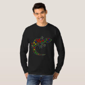 Funny Leopard Gecko Animals Puzzle Pieces Autismus T-Shirt (Vorne ganz)