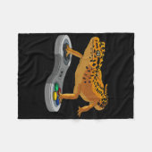 Funny Leopard Gecko Bearded Dragon Gift Kinder Coo Fleecedecke (Vorderseite (Horizontal))