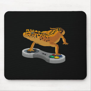 Funny Leopard Gecko Bearded Dragon Gift Kinder Coo Mousepad