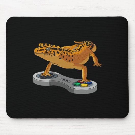 Funny Leopard Gecko Bearded Dragon Gift Kinder Coo Mousepad (Vorne)