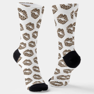 Funny Leopard Lips Socken