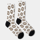 Funny Leopard Lips Socken (Rechts)