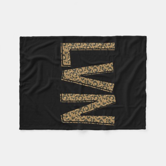 Funny Leopard Lvn Happy Licensed Vocational Nurse Fleecedecke (Vorderseite (Horizontal))