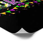 Funny Leopard Mardi Gras Nurse Nursing School Appa Poster (Ecke)