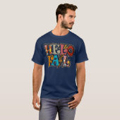 Funny Leopard Print Hello Fall Boys Girls T-Shirt (Vorne ganz)