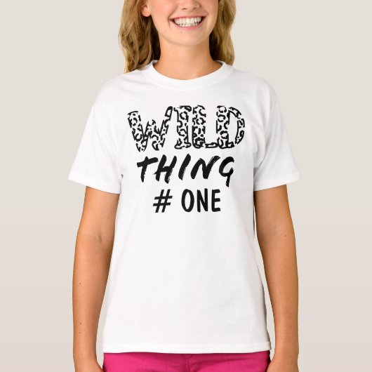 Funny Leopard Print T-Shir T-Shirt (Vorderseite)