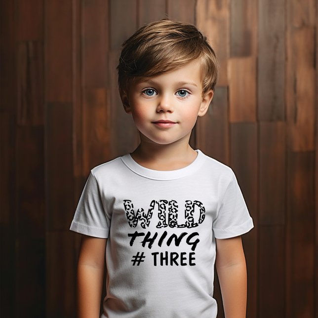 Funny Leopard Print, Zitat von Wild Things Kleinkind T-shirt (Von Creator hochgeladen)