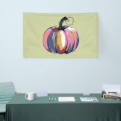Funny Leopard Pumpkin Halloween Fall Banner (Messeveranstaltung)