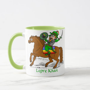 Funny Lepre Khan St Patrick's Day Tasse