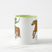 Funny Lepre Khan St Patrick's Day Tasse (Zentrum)
