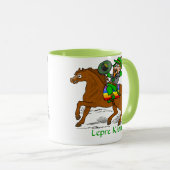 Funny Lepre Khan St Patrick's Day Tasse (VorderseiteRechts)