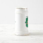 Funny Leprechaun Abzeichen St. Patrick's Day Bierglas (Mittel)