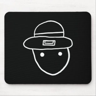 Funny Leprechaun Amateur Sketch Meme Irish St Patr Mousepad