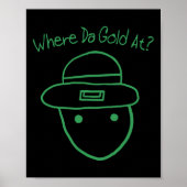 Funny Leprechaun Amateur Sketch Meme Irish St Patr Poster (Vorne)