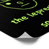 Funny Leprechaun Amateur Sketch Meme Irish St Patr Poster (Ecke)