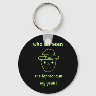 Funny Leprechaun Amateur Sketch Meme Irish St Patr Schlüsselanhänger
