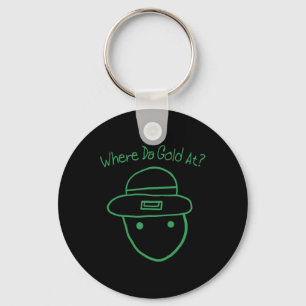 Funny Leprechaun Amateur Sketch Meme Irish St Patr Schlüsselanhänger