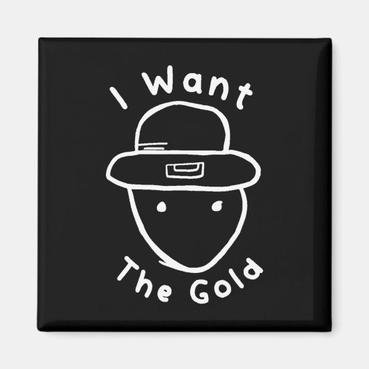 Funny Leprechaun Amateur Sketch Meme St Patricks D Magnet (Vorne)