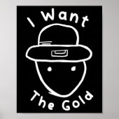 Funny Leprechaun Amateur Sketch Meme St Patricks D Poster (Vorne)